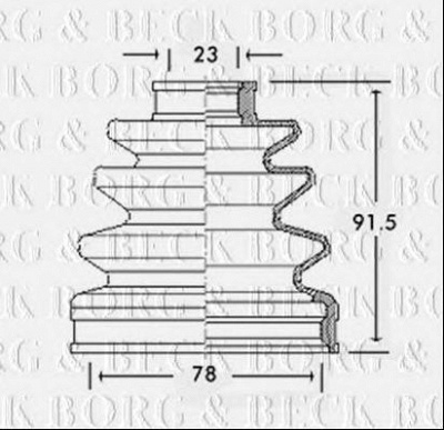 BORG & BECK bcb2586 -  Пыльник, приводной вал